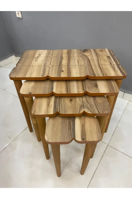 Valencia 4'lü Petek Zigon Sehpa mdf